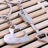 2Pcs/Set Creative Cupid's Arrow Heart Key Chains Key Rings for Lovers Xmas Gift