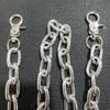 Модная цепочка на брюки с одним звеном, брелок для ключей, большое кольцо, металлическая ссылка, цепочка для кошелька, цепочка на ремень в стиле панк, повседневный стиль