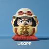6см Q-версия Фигурка Аниме One Piece Ника Луффи Зоро Санджи Нами Кос Супер Дарума Фигурка ПВХ Статуэтка Модель Игрушки Украшения для Автомобиля