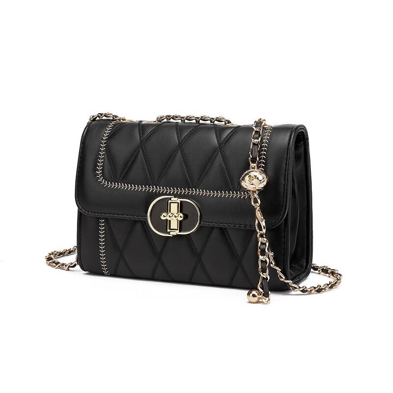 St&Sat Quilted Chain Shoulder Crossbody Bag