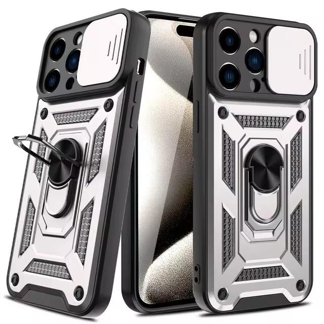 Магнитный чехол со шторкой для камеры для iPhone 16 15 Pro Max 13 12 Mini Чехол для iPhone 14 11 Pro Mas 15 16 Plus Держатель-кольцо Чехол для телефона