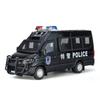 Metal Cars Toys Scale 1/24 IVECO Police Car Diecast Alloy Car Model Gift for Boys Children Kids Toy Vehicles Sound and Light
