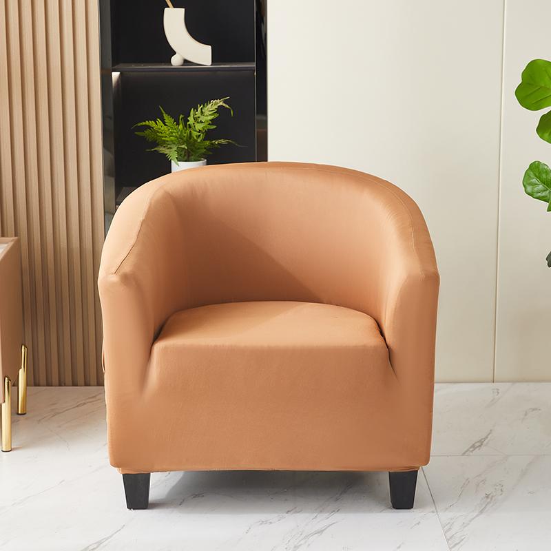 Solid Color Spandex Sofa Cover Relax Stretch Single Seater Club Couch Slipcover for Living Room Elastic Armchair Protector Cover