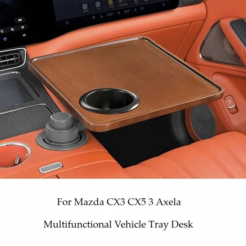 Car Folding Table Multifunctional Vehicle Tray Desk Interior Mod Accessories Car Accessories Tools For Mazda CX3 CX5 3 Axela