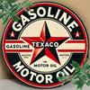 Винтажная металлическая жестяная вывеска Texaco Gasoline 8x12 дюймов Рустикальный настенный декор для гаража бара мужской берлоги