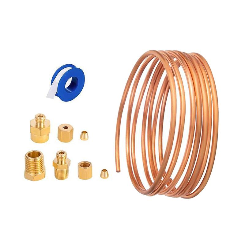 Pressure Gauge Tubing Kit 72'' High Performance High Temperature Ductility Heat Resisting Accessories for Professional Repair