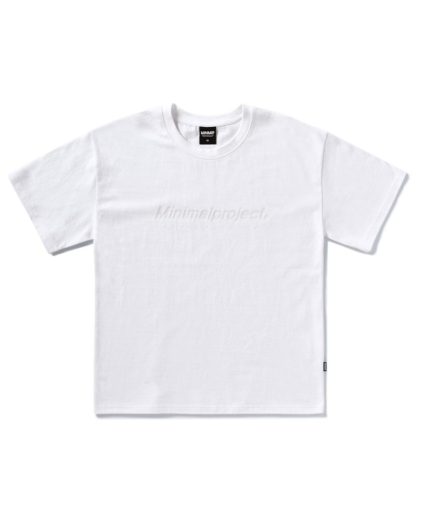 MINIMALPROJECT Signature Silicone Logo Short Sleeve T-Shirt Mst160 [White]