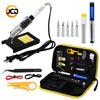 Soldering Iron Toolkit 60W, 220V/110V, with US/UK Plug & Cloth Bag