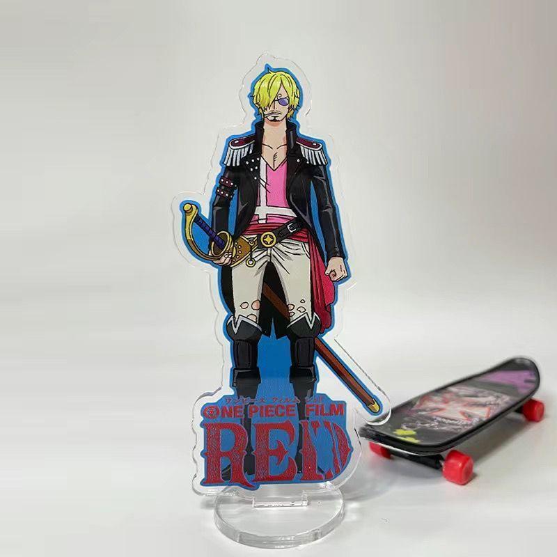 Акриловые подставки-плакетки One Piece, элегантные и изысканные, креативные мультяшные подарки для украшения офисного стола, одежда в стиле рок