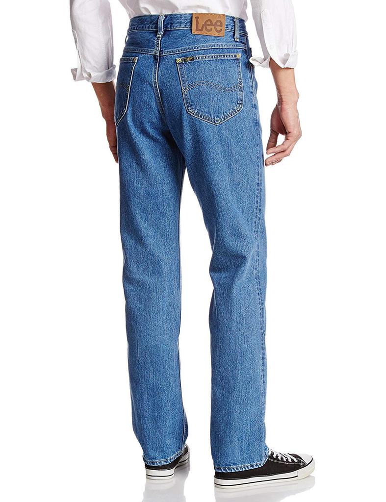 Lee American Standard 201 Прямые джинсы Мужские Средне-синие 2 29