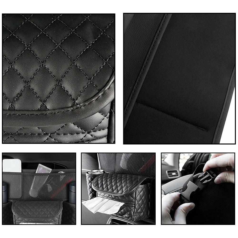 Средняя вешалка для автомобильного сиденья, сумка для хранения, роскошный автомобильный держатель для сумочки между сиденьями, карманы для чашек с водой, укладка, уборка