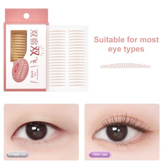 1 коробка Натуральная лента для двойного века Супер липкие долговечные невидимые наклейки для реалистичной подтяжки век Бесклеевой лифтер для век Красота наклейки-полоски