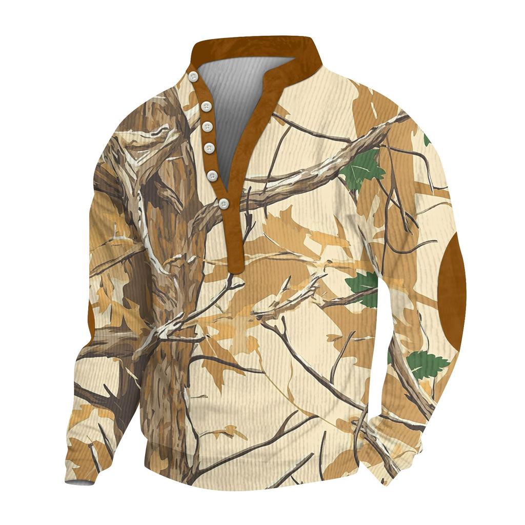 Мужской вельветовый кардиган с длинным рукавом и шестью пуговицами, модная толстовка с капюшоном на пуговицах