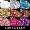 Смесь блесток для самостоятельного изготовления кристального клея: Ручная работа, конопля, мелкий порошок, лазер, шестиугольные блестки, 20 мл