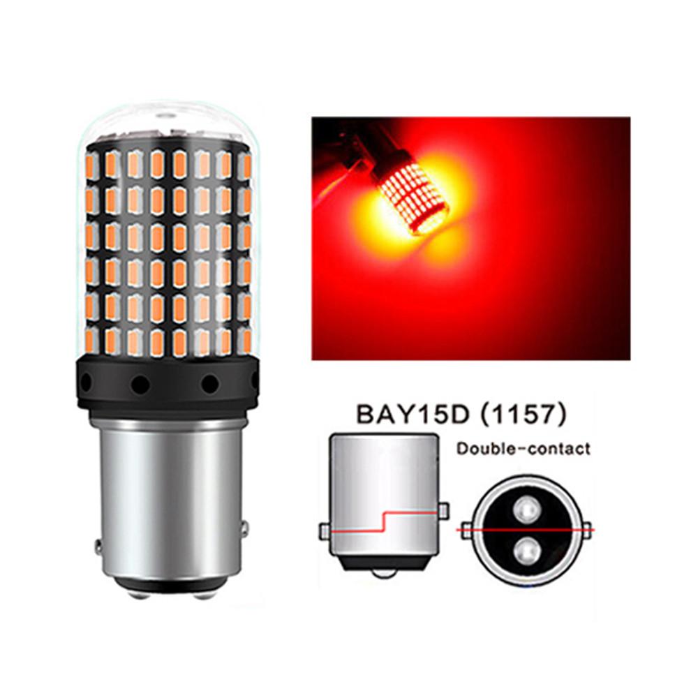 Kebidu T20 7440 W21W 1157 BAY15D Автомобильные светодиодные лампы 1156 BA15S P21W P21-5W 3014 144 Smd без ошибок Canbus указатель поворота стоп-сигнал