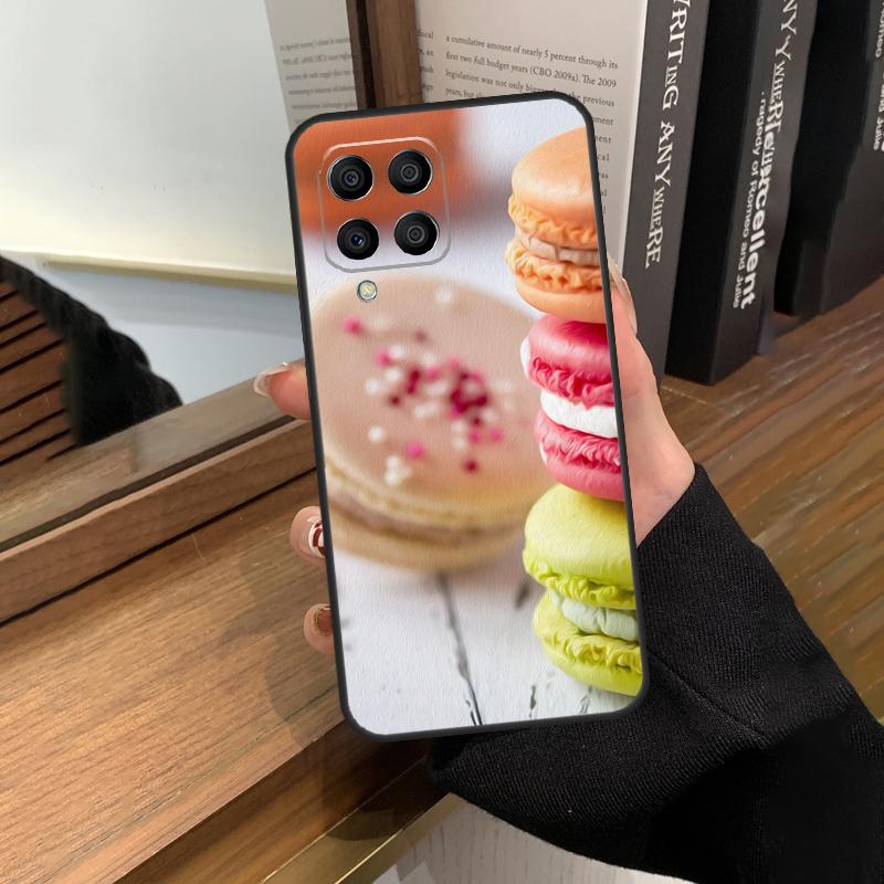 Десертное Мороженое Макарон Фуд Кейс Для Samsung Galaxy M56 M06 M16 M36 M52 M32 M12 M54 M34 M14 M35 M55 M15 M11 M31 M13 M53