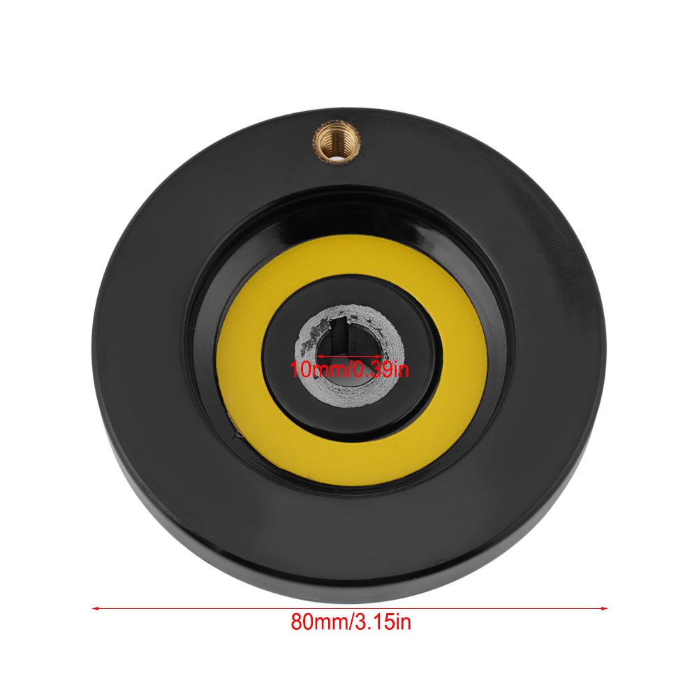 1 шт. черный токарно-фрезерный станок заднее пульсирующее ручное колесо с вращающейся ручкой(10x80мм)