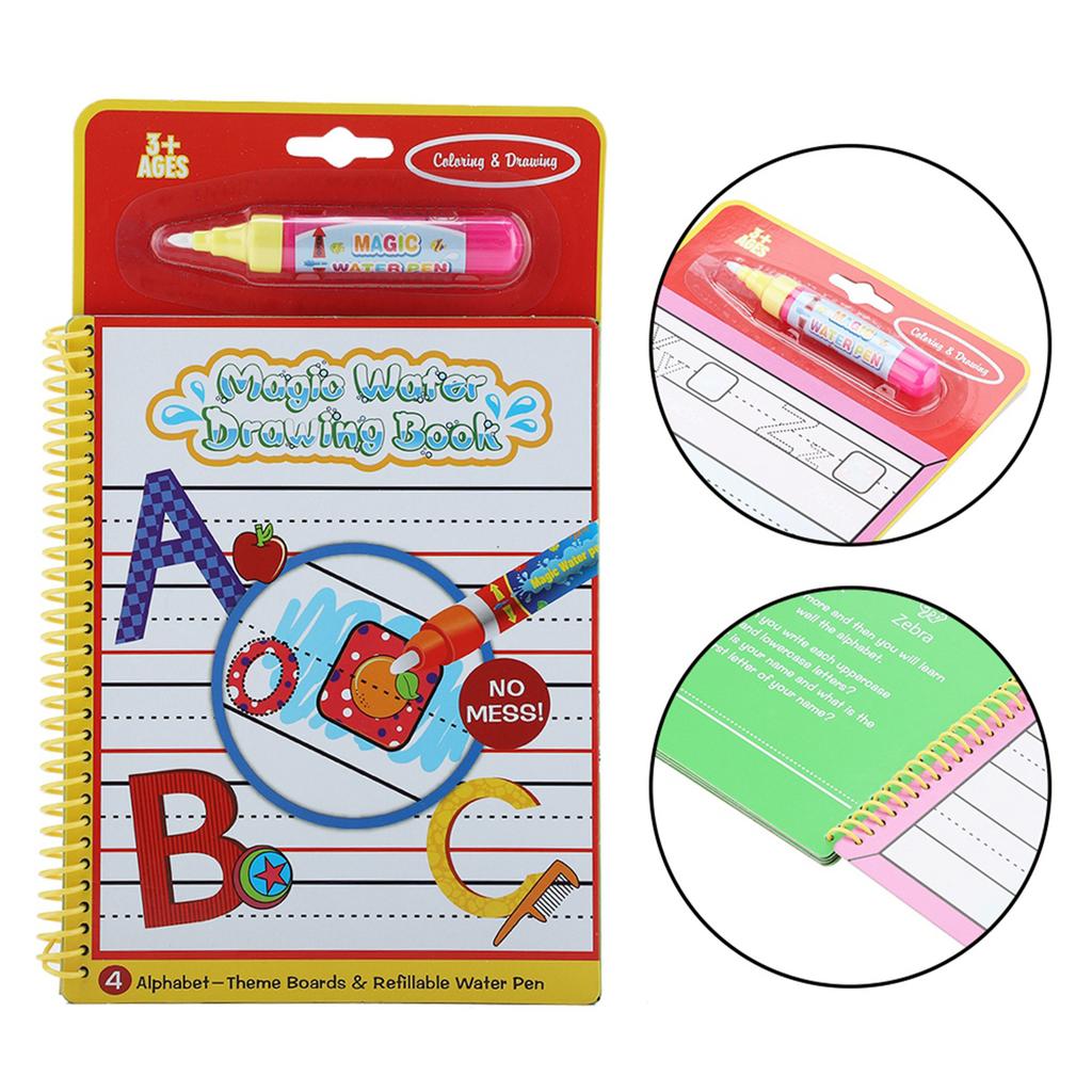 Портативная раскраска для рисования на воде для детей, обучающая игрушка для рисования (Письмо)