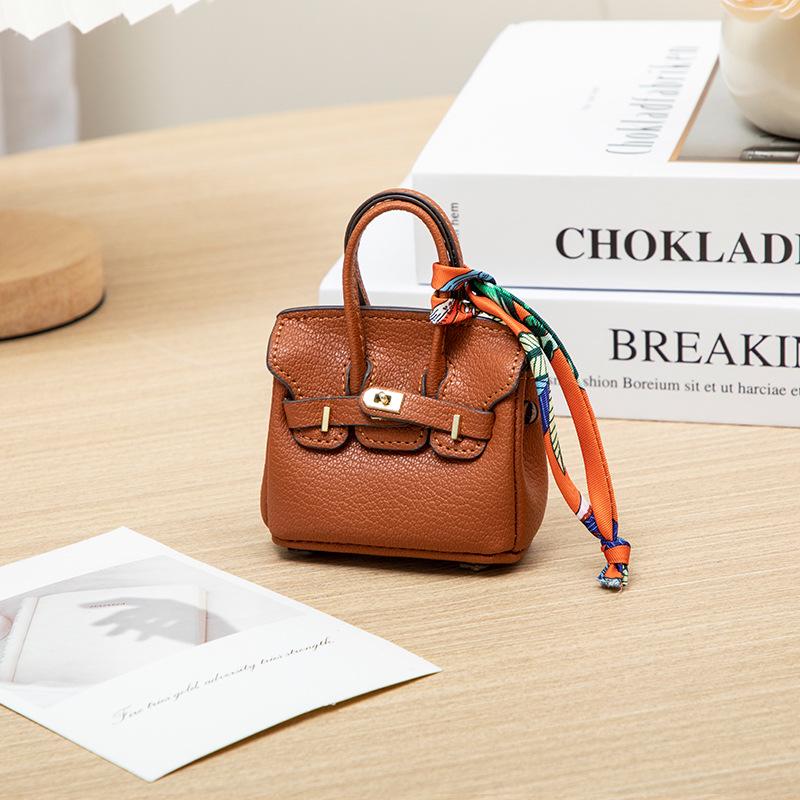 Платиновый мини-подвеска кошелек для монет и ключница - Креативный, милый шарм