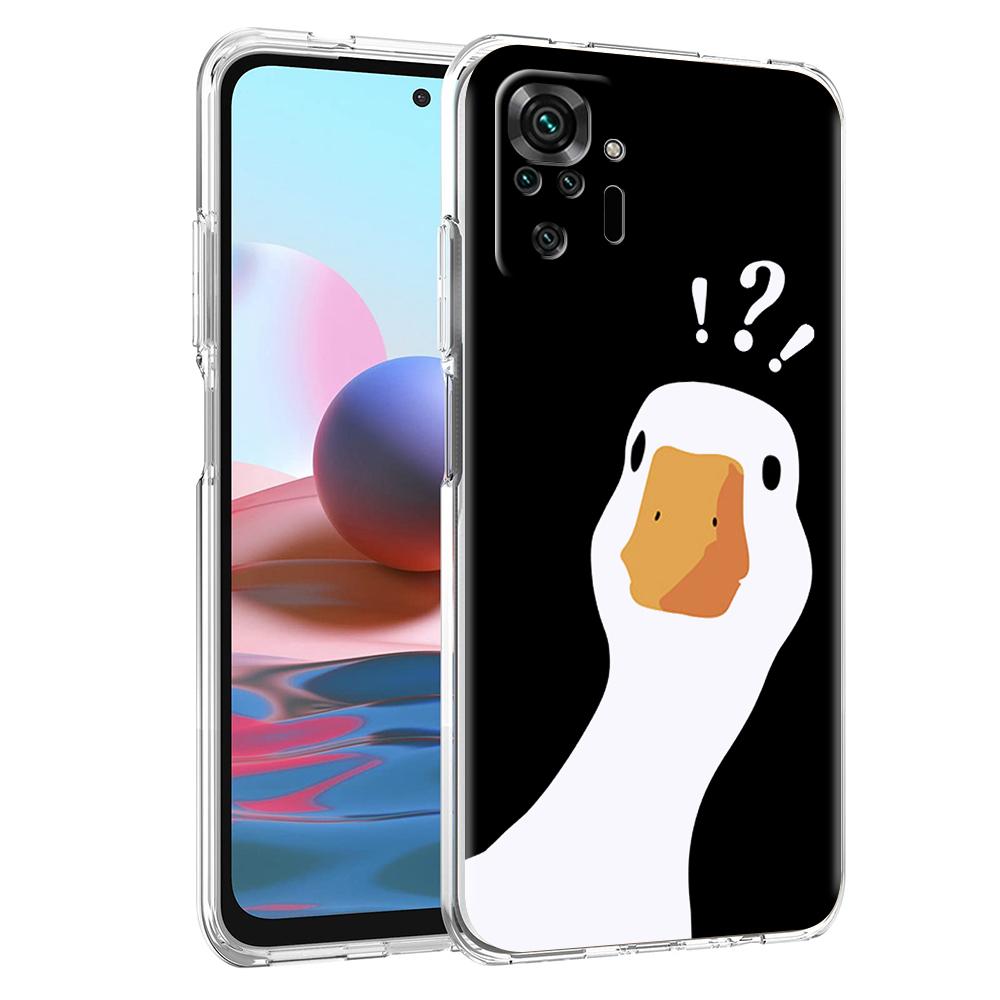 Мультяшный Утенок Сомнения Чехол для Телефона Для Xiaomi Redmi Note 12 4G 11 10 Pro 5G 10C 10S 9S 9 9T 8T 9C 9A 8 8A 7 K50 K40 Игровой Чехол