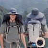 Large Brim Solar Fan Hat Breathable Bucket Hat Fashion Outdoor Sun Hat