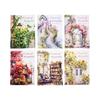 30 Sheet Beautiful Garden Themed Stickers Elegant Garden Scenes for Hand Account Decoration Scrapbook Collage