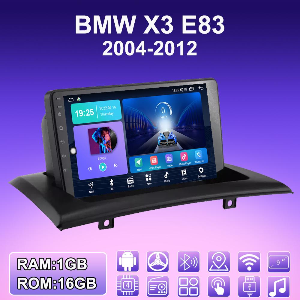 2 DIN Android Carplay автомобильное радио для BMW X3 E83 2004-2012 мультимедийный проигрыватель головное устройство стерео GPS навигация BT WIFI 2+32 ГБ