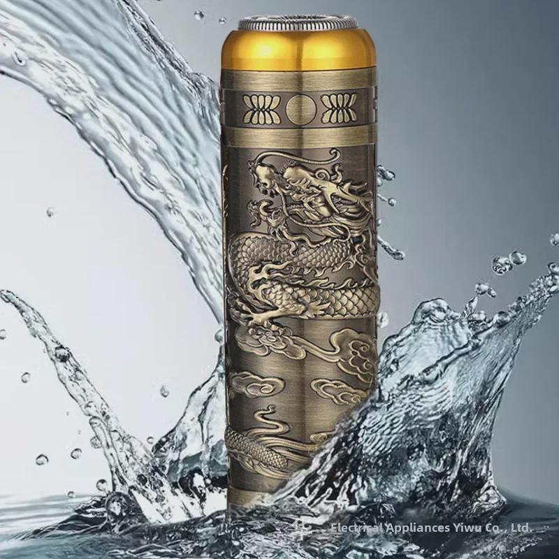 Портативная перезаряжаемая мини-электробритва - дизайн Dragon & Phoenix