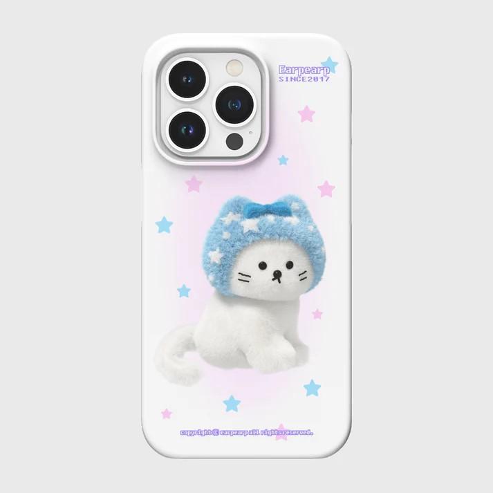 Роскошный Clmj Корейский INS Милый Кот Чехол для Телефона для iPhone 17 16 15 14 13 12 11 Pro Max X XS XR Plus Air Глянцевая Пленка Жесткий ПК Чехол