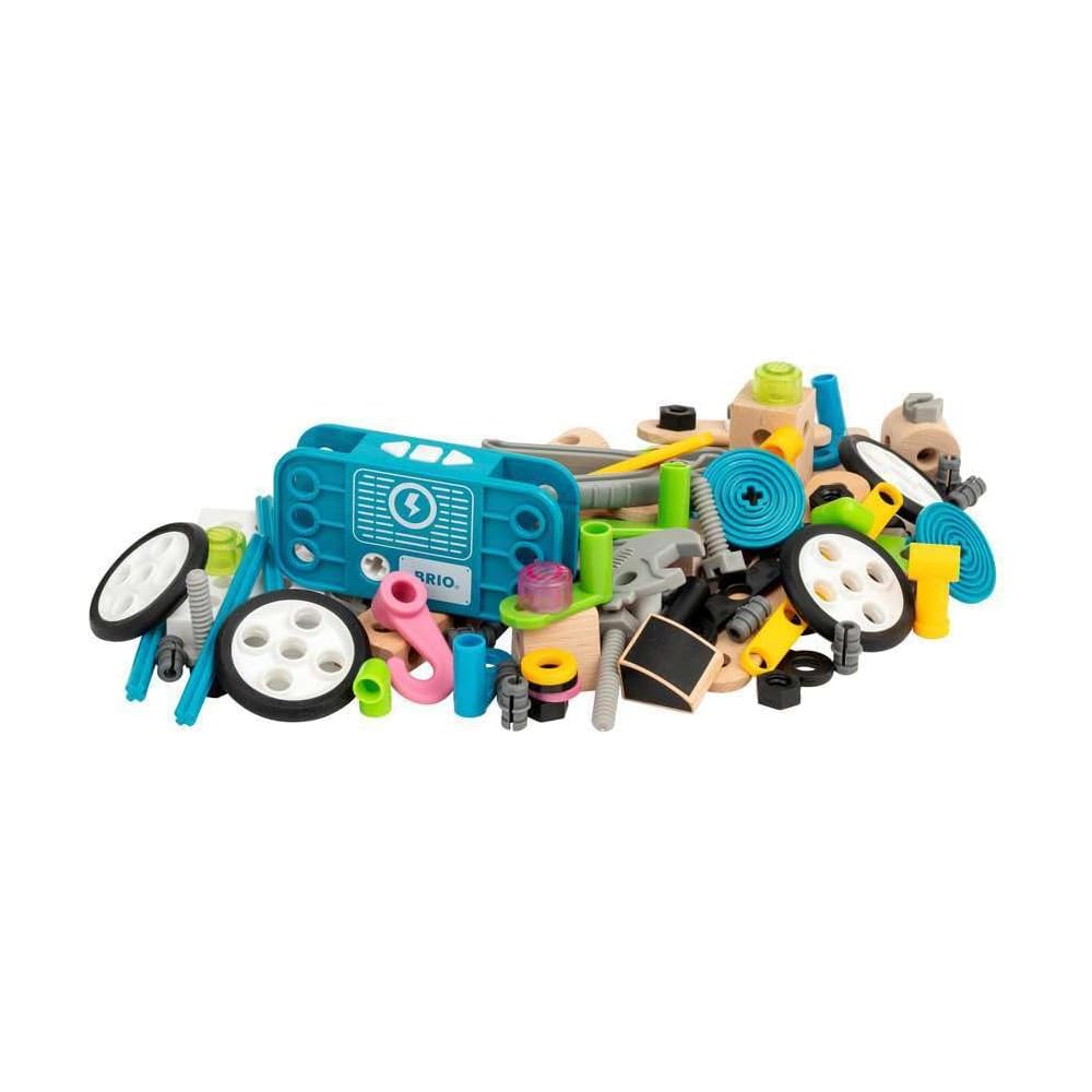 Brio Builder Набор с мотором 34591 121 деталь Деревянная игрушка для детей от 3 лет Строительство