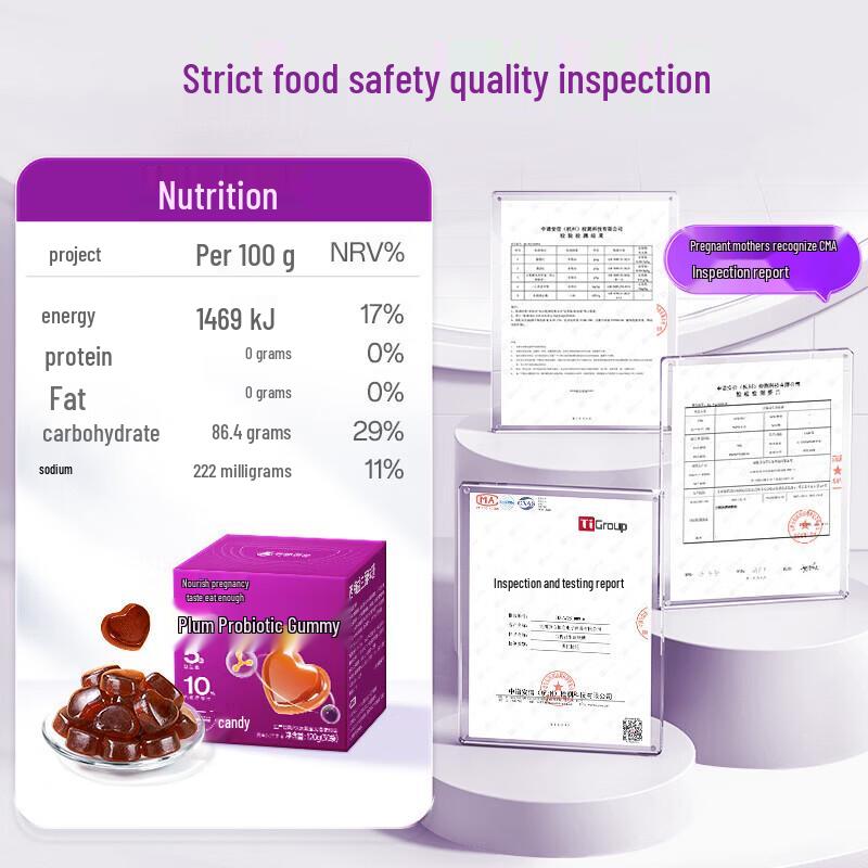 Plum Probiotic & Prebiotic Gummies for Pregnancy