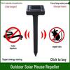 Solar-Powered Ultrasonic Pest Repeller for Mice, Snakes, and Insects - High Power for Outdoor and Farm Use