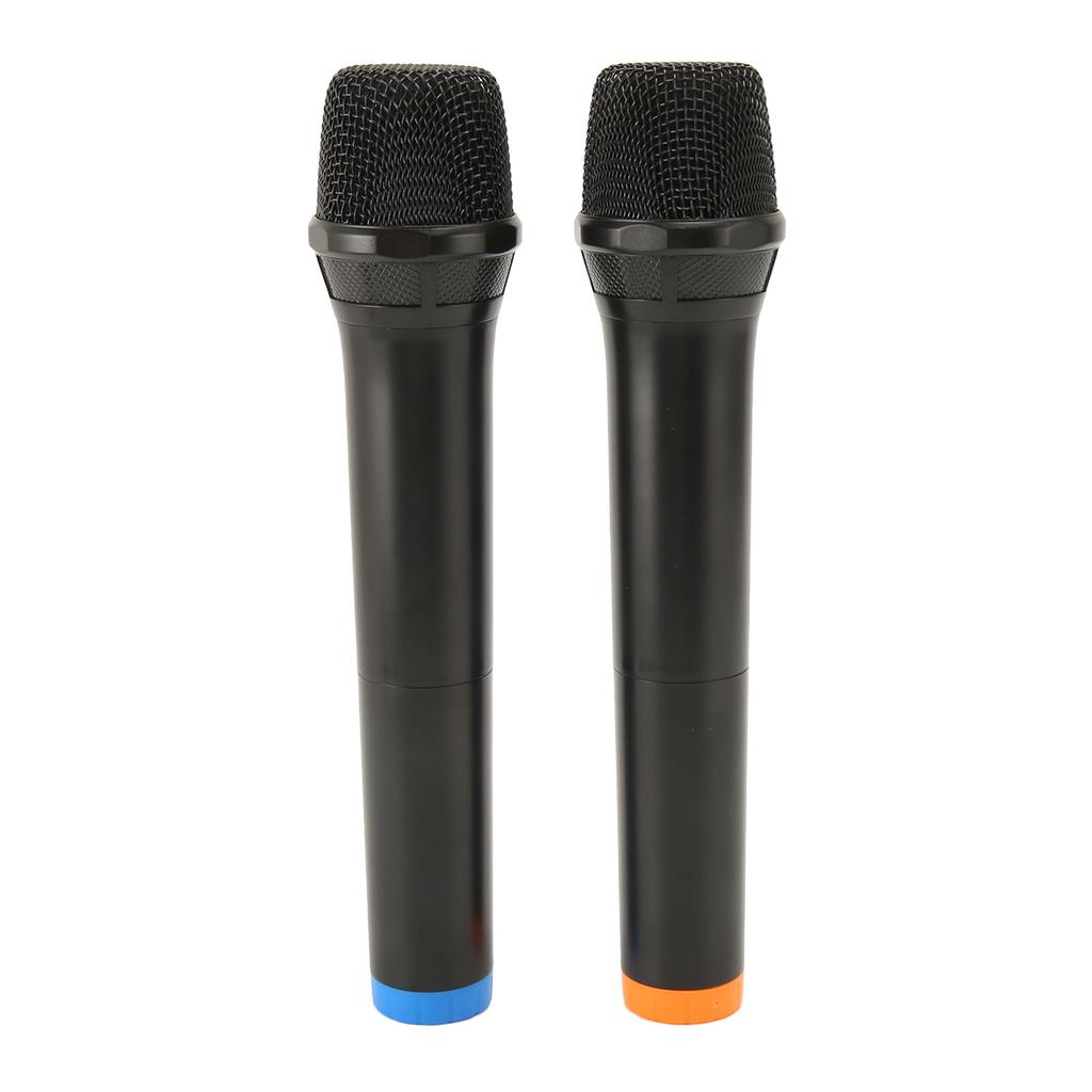 2pcs Wireless Microphone USB Dynamic Cordless Microphone Portable Handheld Microphone for Karaoke Singing Presentation