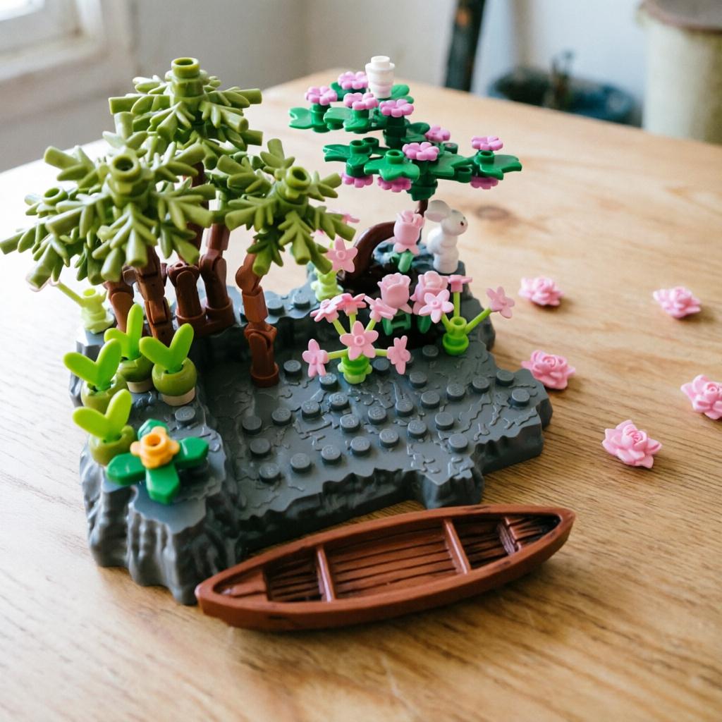 Конструктор Moc F01 Основание для скалы Универсальное основание для минифигурок DIY Модель пейзажа Аксессуар Образовательные игрушки для детей