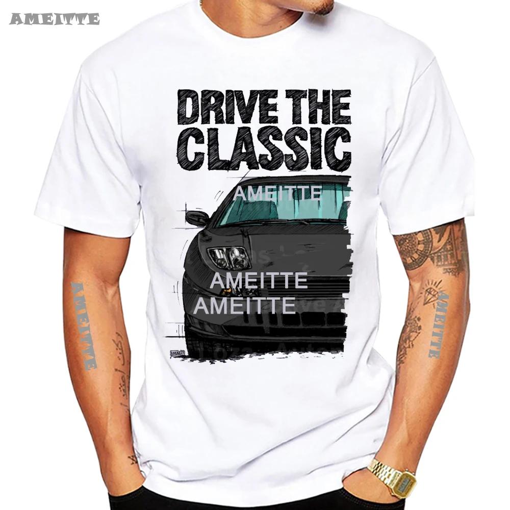 Newest Summer Men Short Sleeve Classic Fiats Coupe Color Bumper Grille Version T-Shirt Boy White Tees Legend Car Design Mans Tops