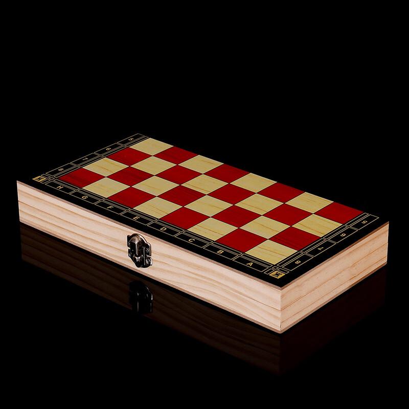 Деревянный игровой набор 3-в-1 Brangdy: Шахматы и Настольные игры