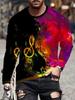 Music Lover's Essential: Gibson Les Paul Guitar Print Long Sleeve T-Shirt