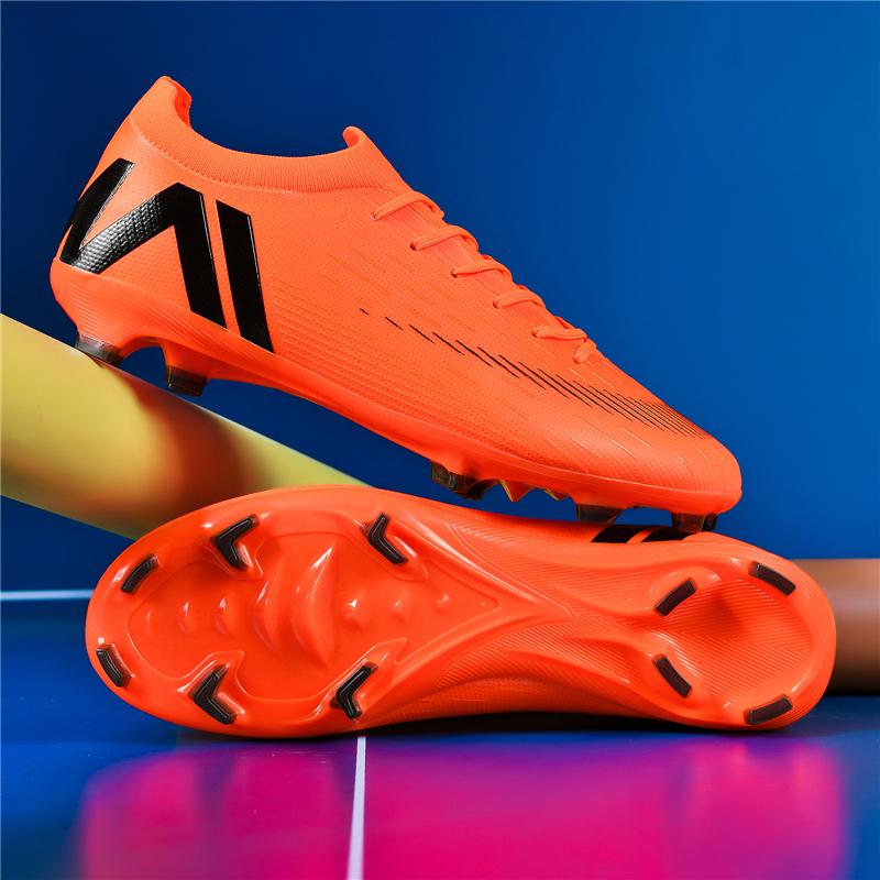 New Men Match Football Boots Cleats Ultralight Training Soccer Shoes Breathable Long Spikes Indoor Sneakers Grass Drop Shipping
