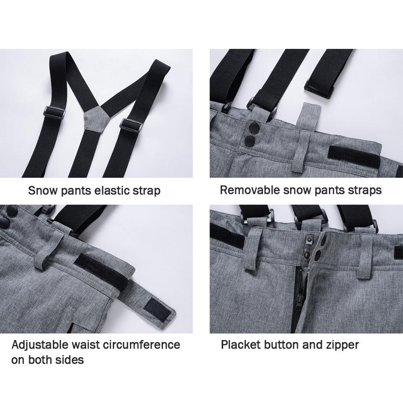 Men Ski Pant High Quality Windproof Waterproof Warm Snow Pant Women Winter Sport Skiing and Snowboard Trousers