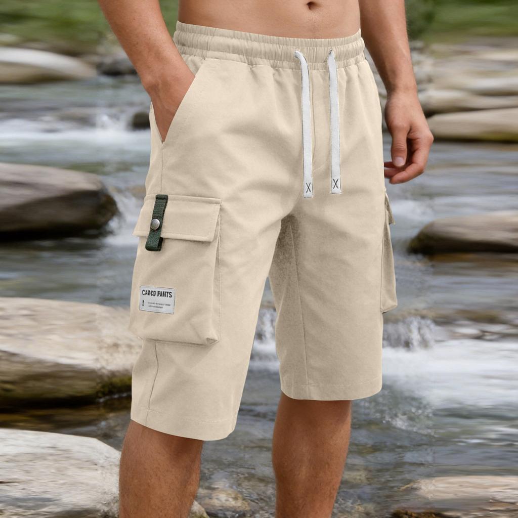 Men's Cargo Pants Lightweight Straight Leg Loose Fit Workwear Shorts with Multiple Pockets Durable Fabric Comfortable Design