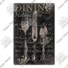 Decor Kitchen Signs Vintage Metal Tin Signs Funny Plaque Plate for Restaurant Kitchen Cafe Home Dinner Room Wall Art Decor