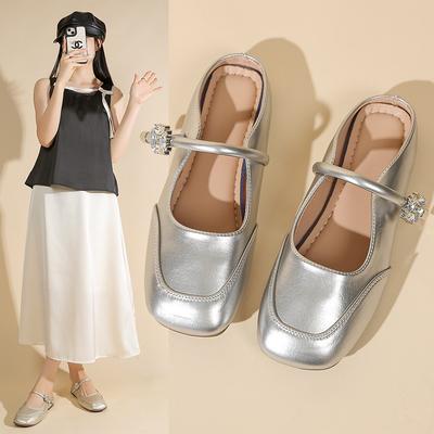 Темпераментные туфли Мэри Джейн женские новая модная темпераментная модель с юбкой сумка голова полушлепанцы женские