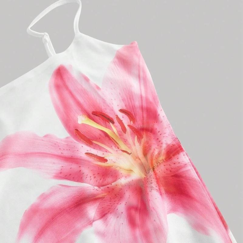 Летнее сексуальное облегающее платье-сарафан с цветочным принтом, с сумкой на подтяжках, в пляжном стиле, облегающее и милое