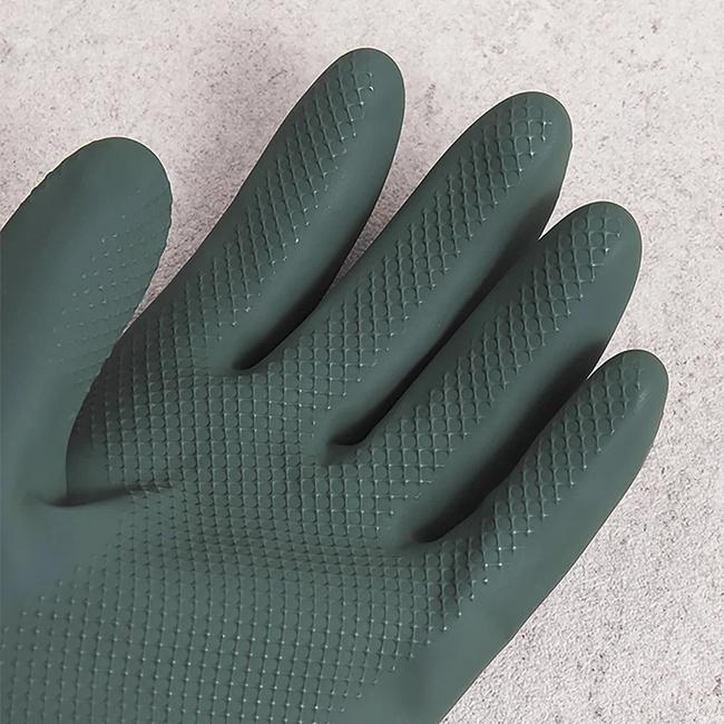 TAEHWA Color Rubber Gloves Deep Green M (2 Pairs)