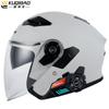 Kuqibao Motorcycle Helmet Men's And Women's Electric Vehicle Half Helmet Knight Helmet Double Lens Helmet All Season Universal