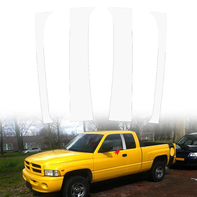 Накладка на стойку кузова BC для двери и окна автомобиля, материал ПК, для Dodge Ram Dodge Ram 1500 2-дверный Club Cab 1995-2002
