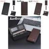 Womens Long Wallet Rfid Blocking Pu Leather With Solid Color Design And Letter Decor For Daily Use