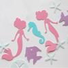 New 100pcs/set Confetti Mermaid Shape Beach Theme Party Table Scatter Paper Scrap