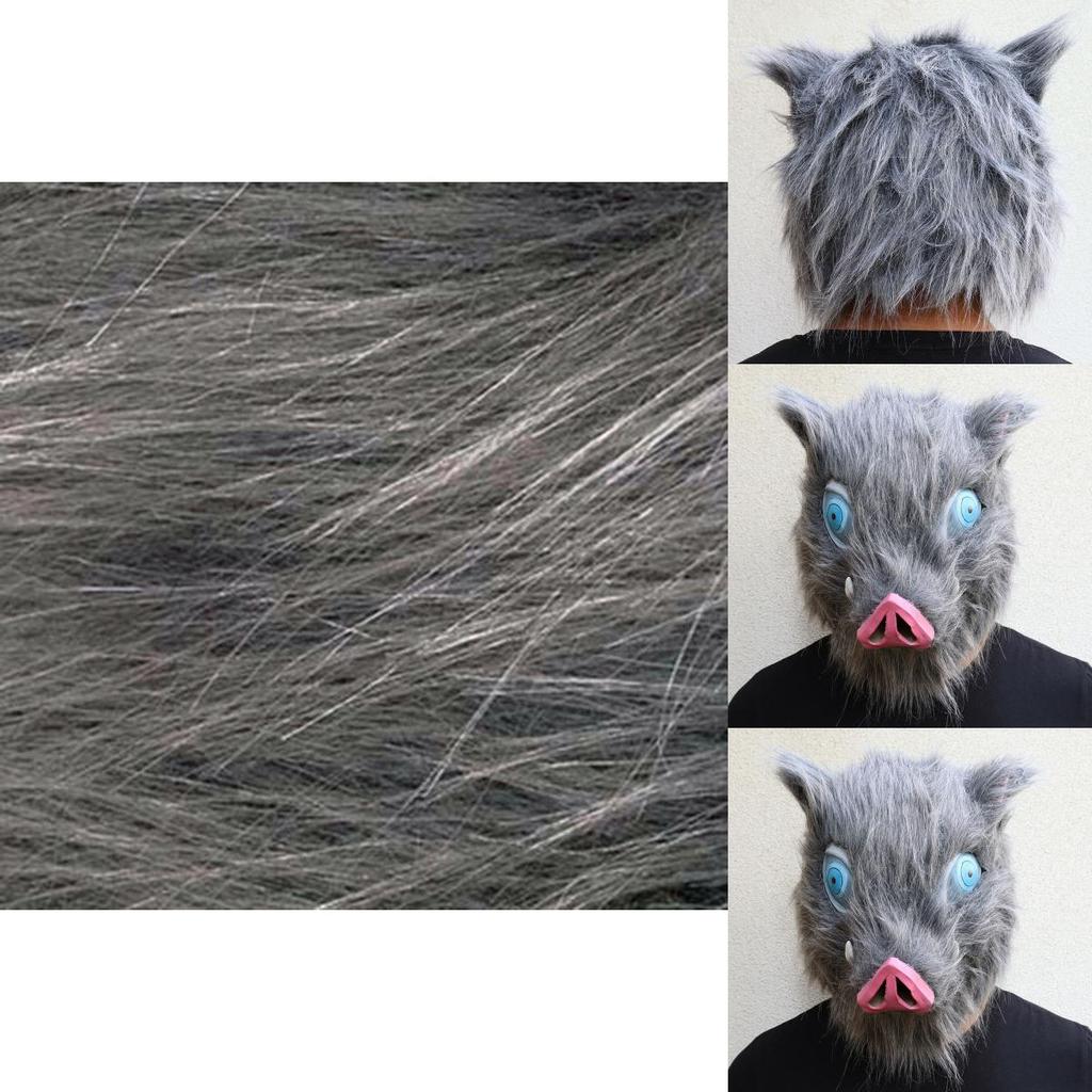 Authentic Anime Demon Slayer Kimetsu No Yaiba Hashibira Inosuke Pig Cosplay Mask Ideal For Costume Parties