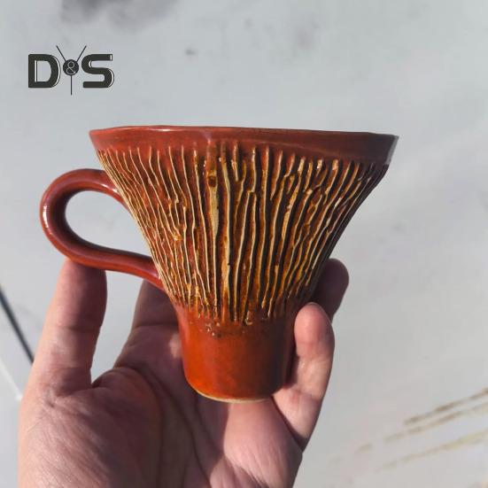 Чашка для кофе в виде гриба 200 мл Керамическая кружка в виде гриба Уникальная эстетическая кружка для послеобеденного чая Новинка Грибной декор в виде глупого растения